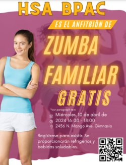 zumba family hsa spanish